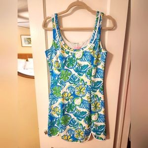 Lilly Pulitzer, lemon lime mini dress, EUC!